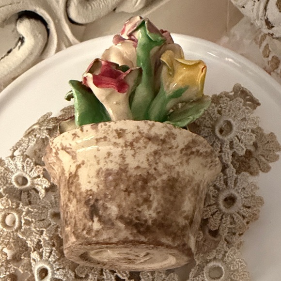 Majolica Mini Potted Roses - Picture 11 of 13